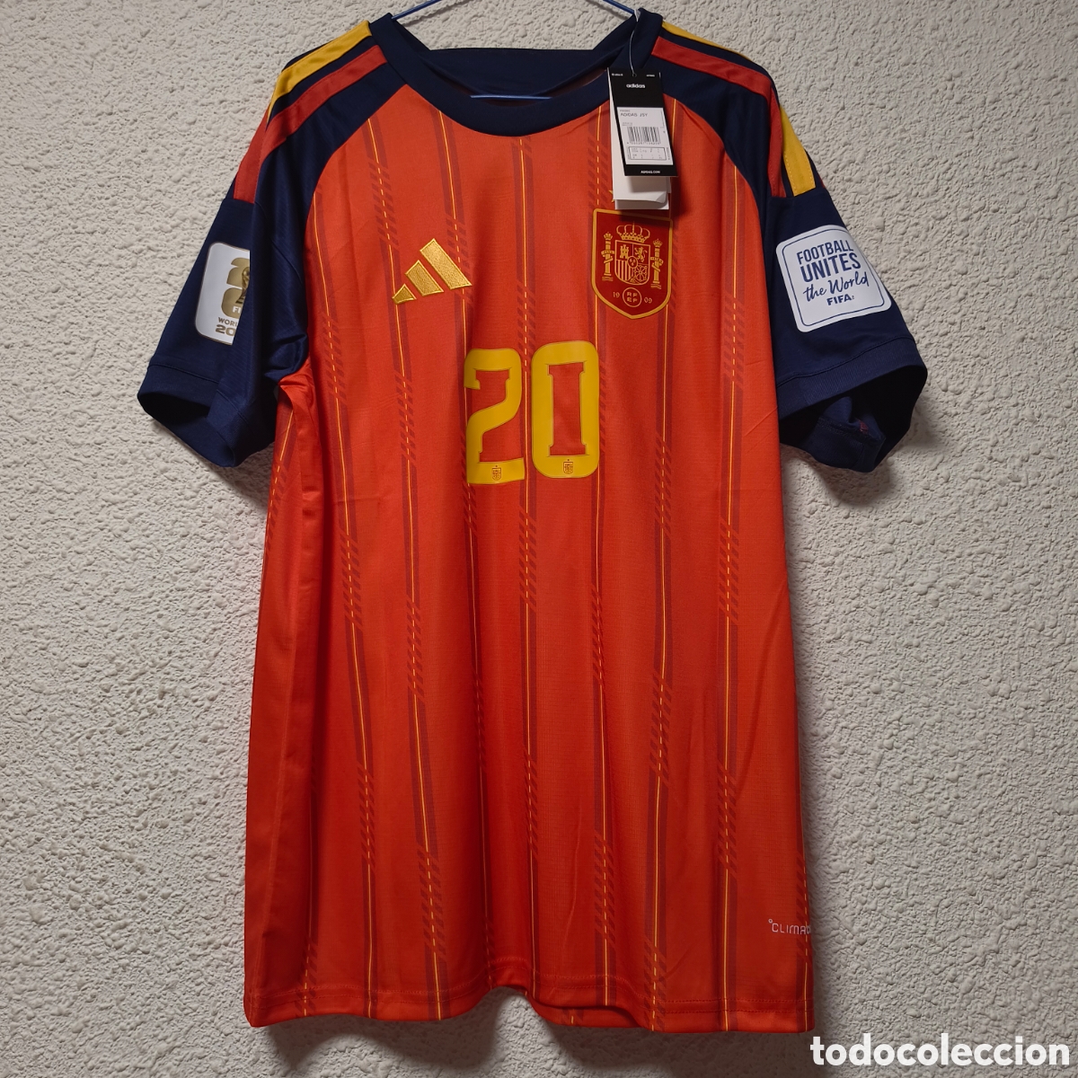 Coleccionismo deportivo: Espa&ntilde;a Pedri 20. Talla L - Foto 2