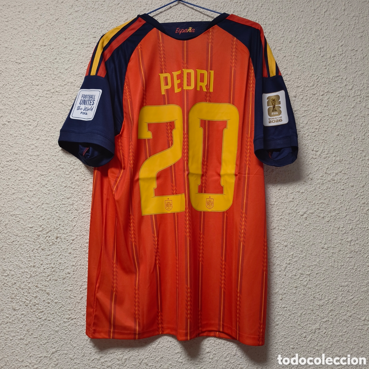 Coleccionismo deportivo: Espa&ntilde;a Pedri 20. Talla L - Foto 1