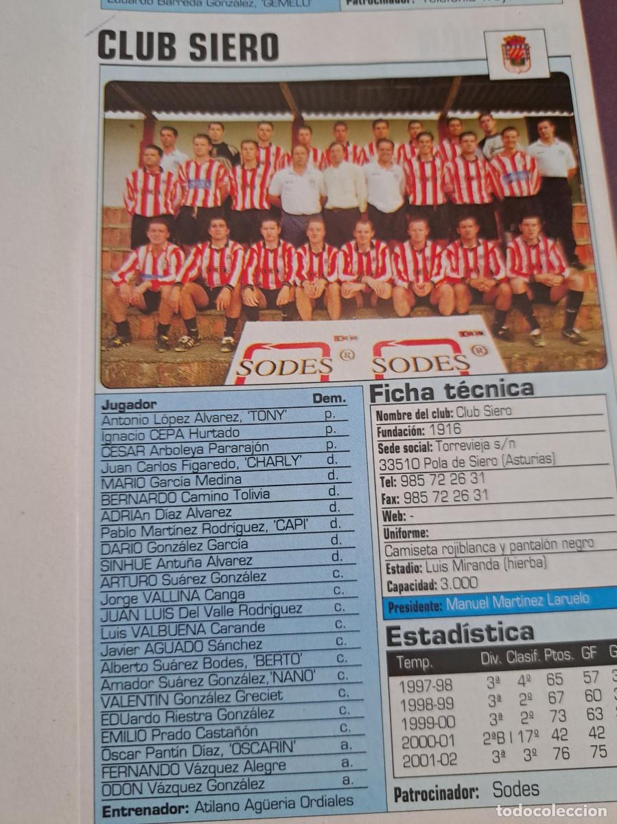 Coleccionismo deportivo: Foto plantilla y jugadores Don Bal&oacute;n 2002-03. Club Siero