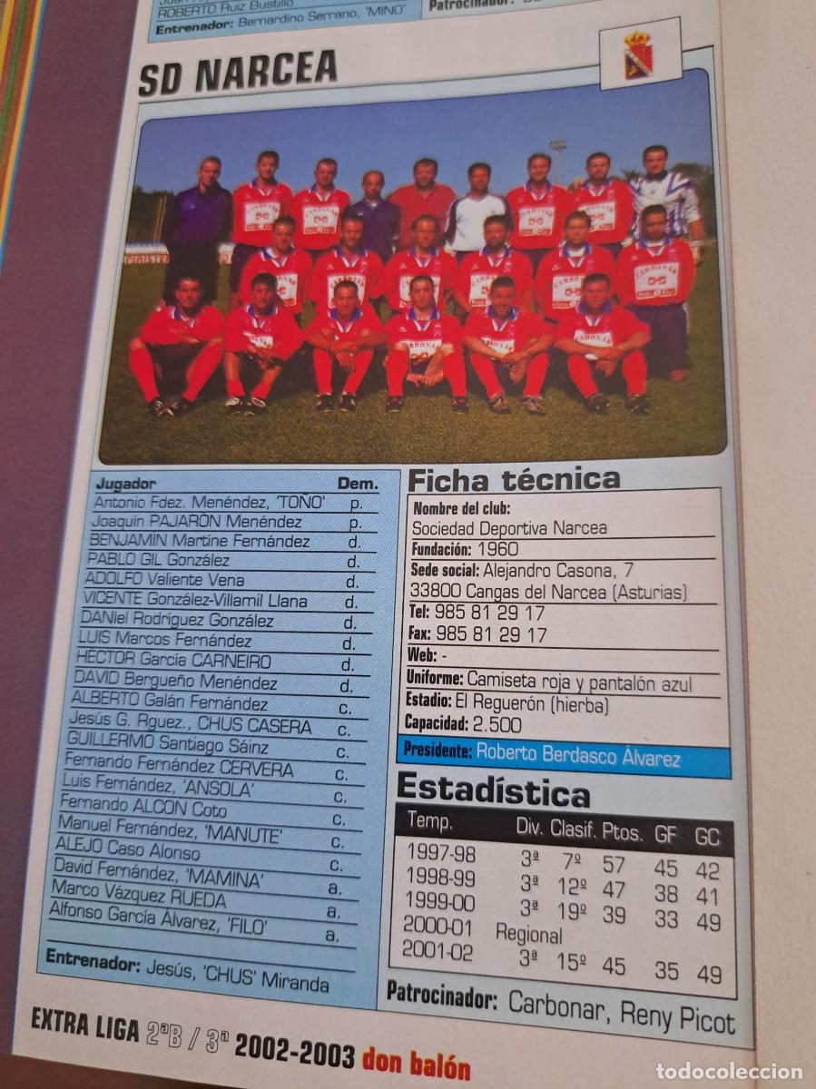 Coleccionismo deportivo: Foto plantilla y jugadores Don Bal&oacute;n 2002-03. SD Narcea