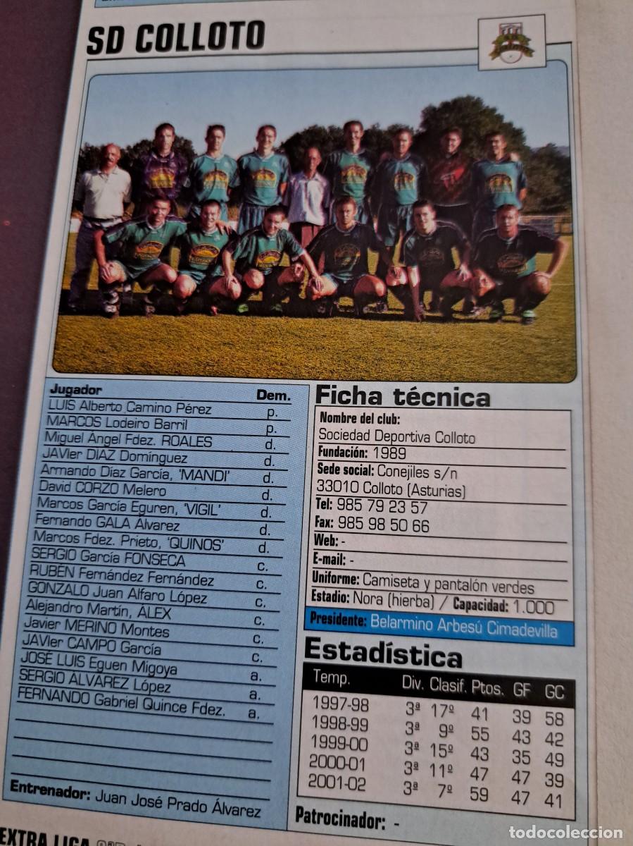 Coleccionismo deportivo: Foto plantilla y jugadores Don Bal&oacute;n 2002-03. SD Colloto