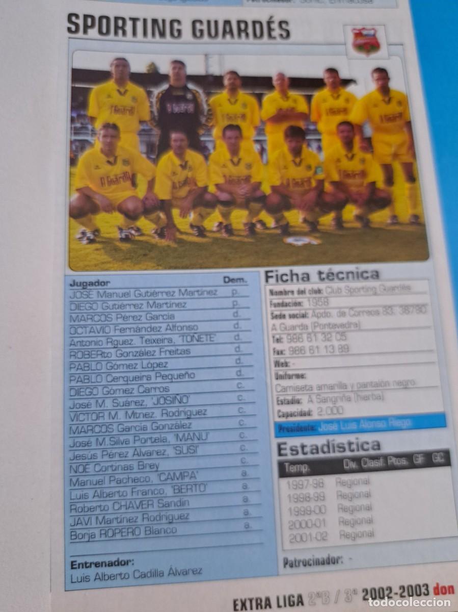 Collezionismo sportivo: Foto plantilla y jugadores Don Bal&oacute;n 2002-03. Sporting Guard&eacute;s