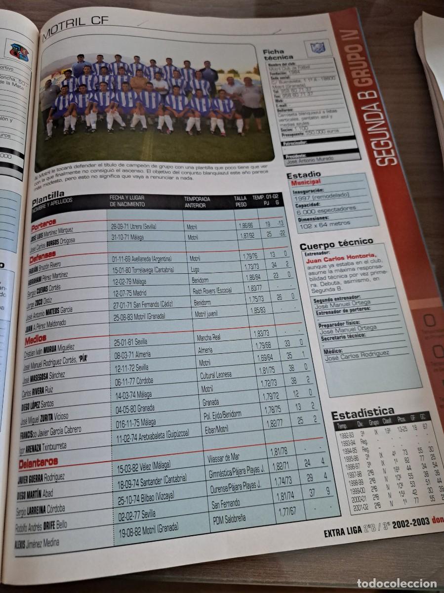 Coleccionismo deportivo: Foto plantilla y jugadores Don Bal&oacute;n 2002-03. Motril CF