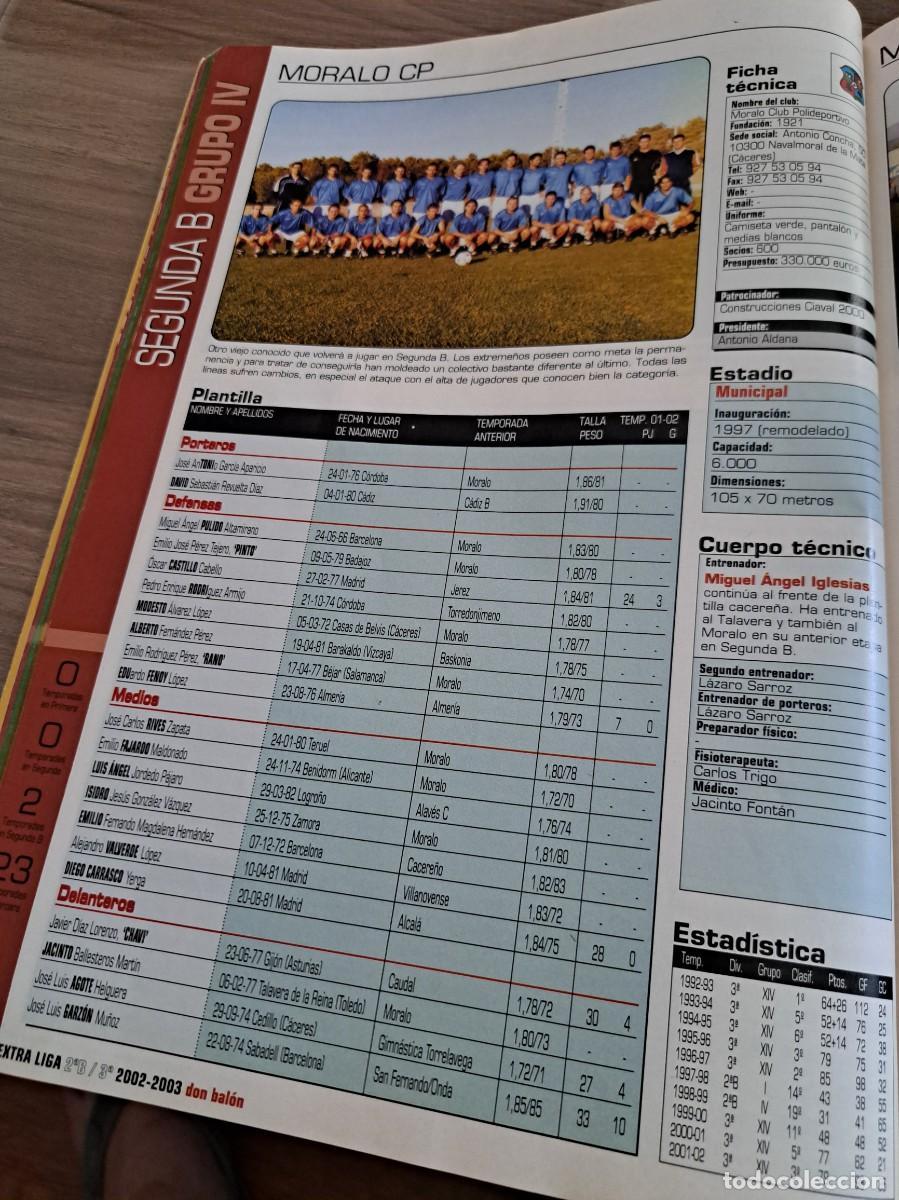 Coleccionismo deportivo: Foto plantilla y jugadores Don Bal&oacute;n 2002-03. Moralo CO