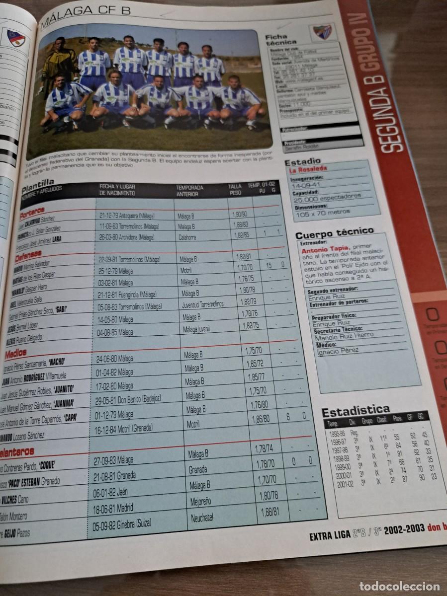 Coleccionismo deportivo: Foto plantilla y jugadores Don Bal&oacute;n 2002-03. M&aacute;laga CF B