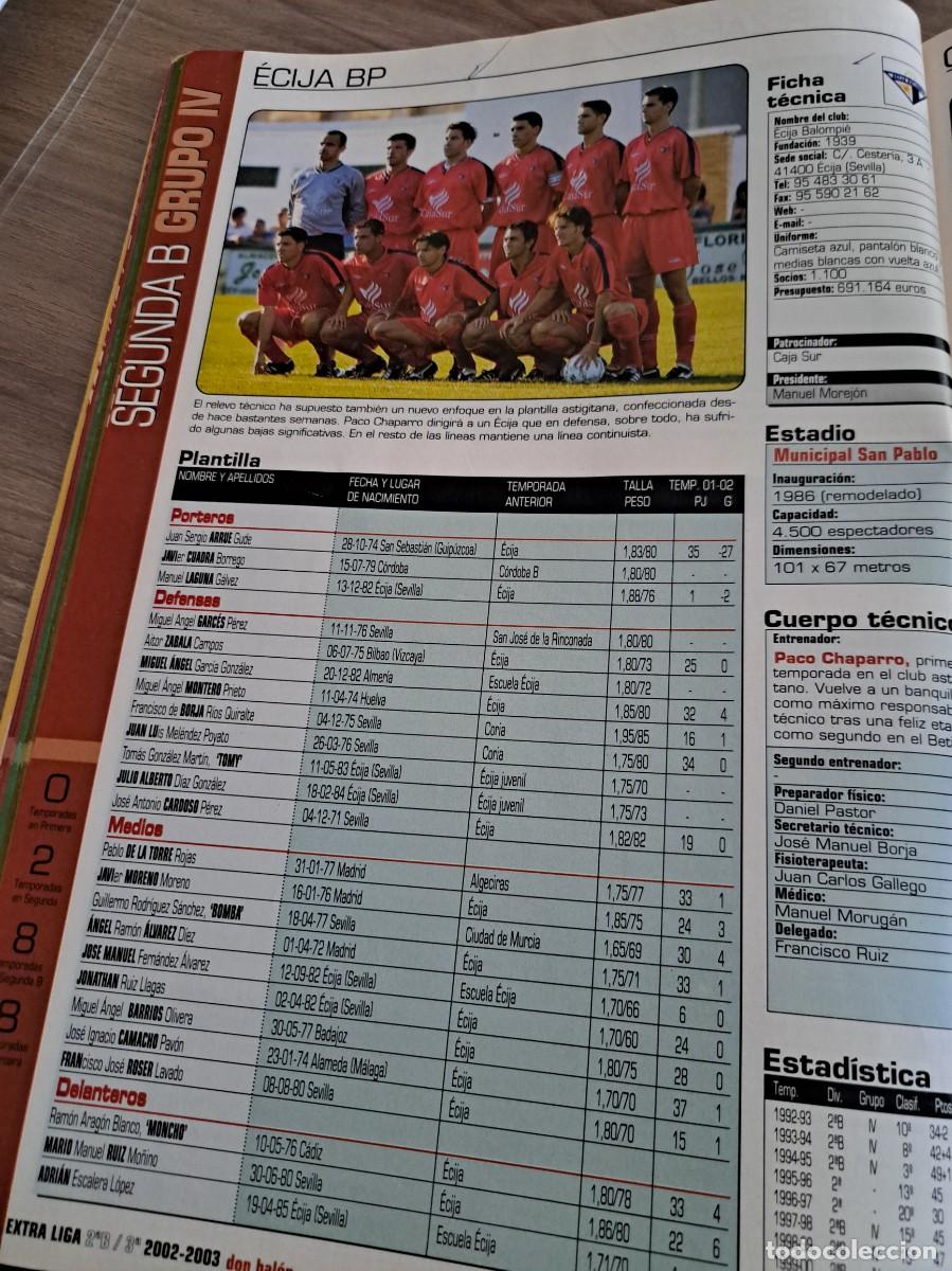 Coleccionismo deportivo: Foto plantilla y jugadores Don Bal&oacute;n 2002-03. &Eacute;cija BP