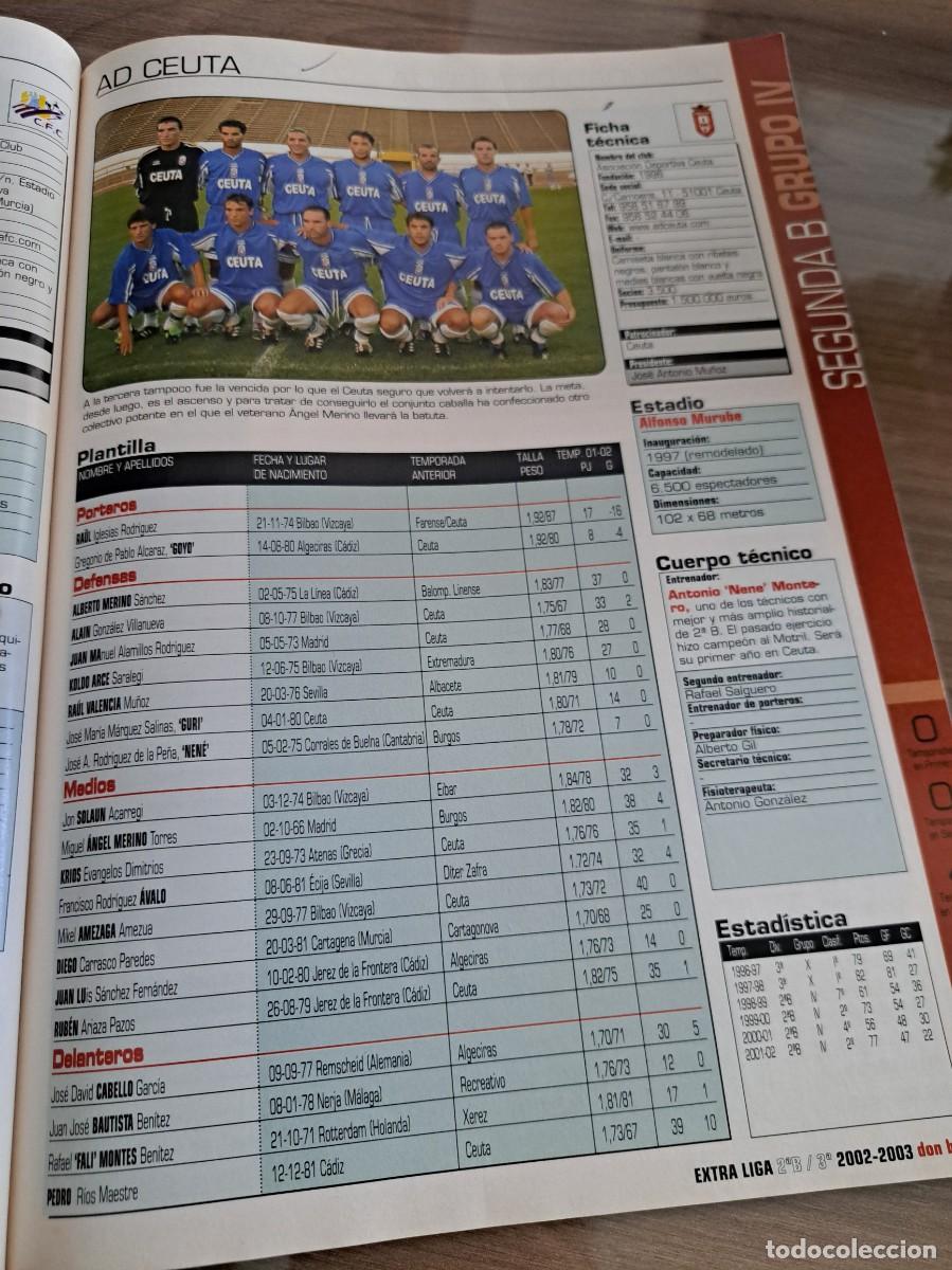 Coleccionismo deportivo: Foto plantilla y jugadores Don Bal&oacute;n 2002-03. AD Ceuta