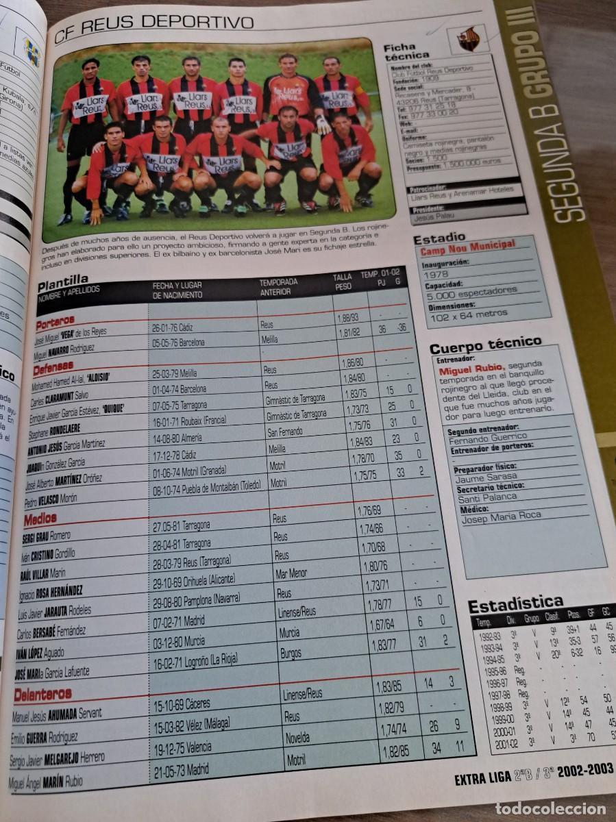 Coleccionismo deportivo: Foto plantilla y jugadores Don Bal&oacute;n 2002-03. CF Reus Deportivo