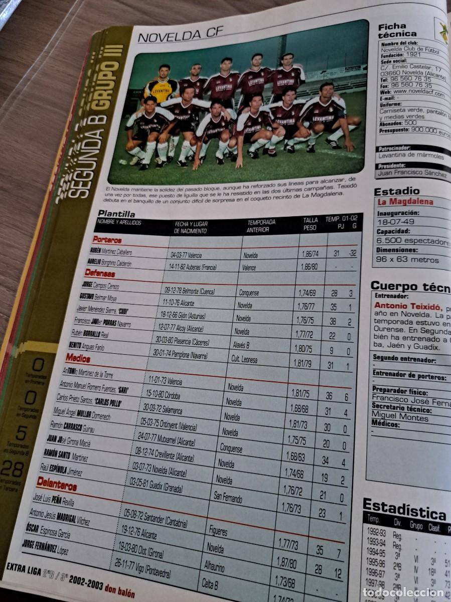 Coleccionismo deportivo: Foto plantilla y jugadores Don Bal&oacute;n 2002-03. Novelda CF