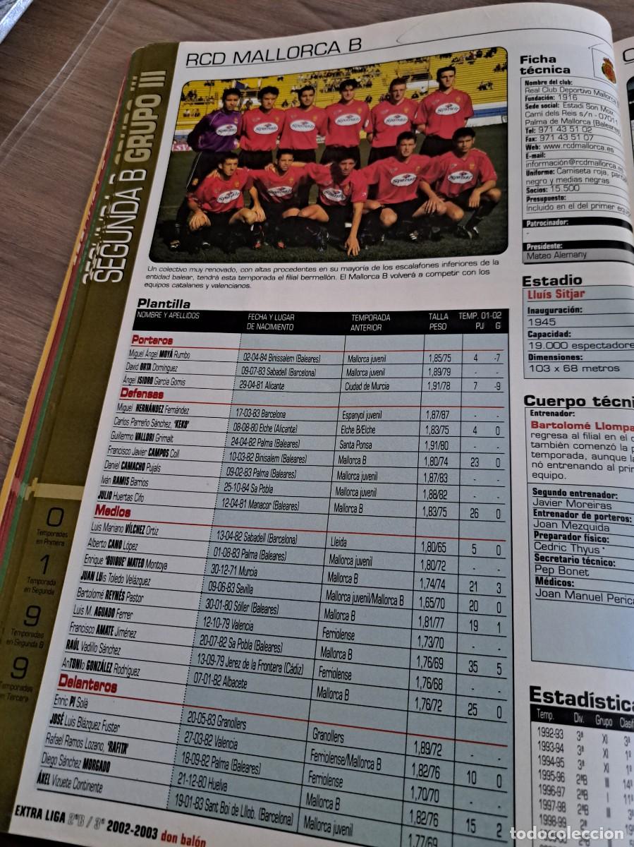 Coleccionismo deportivo: Foto plantilla y jugadores Don Bal&oacute;n 2002-03. RCD Mallorca B