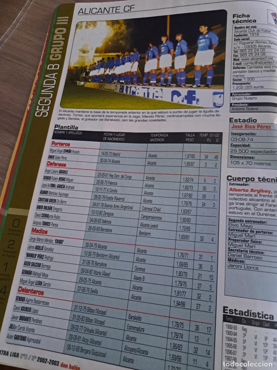 Sports collectibles: Foto plantilla y jugadores Don Bal&oacute;n 2002-03. Alicante CF
