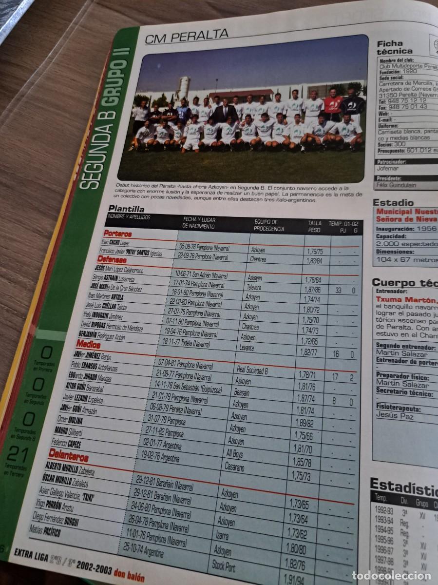 Sports collectibles: Foto plantilla y jugadores Don Bal&oacute;n 2002-03. CM Peralta