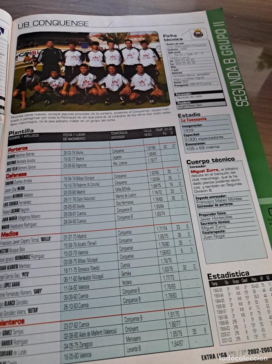 Sports collectibles: Foto plantilla y jugadores Don Bal&oacute;n 2002-03. UB Conquense