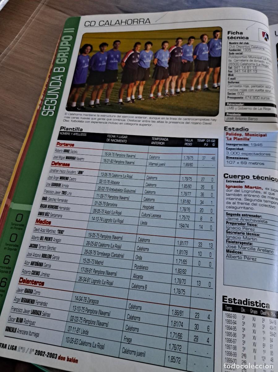 Sports collectibles: Foto plantilla y jugadores Don Bal&oacute;n 2002-03. CD Calahorra