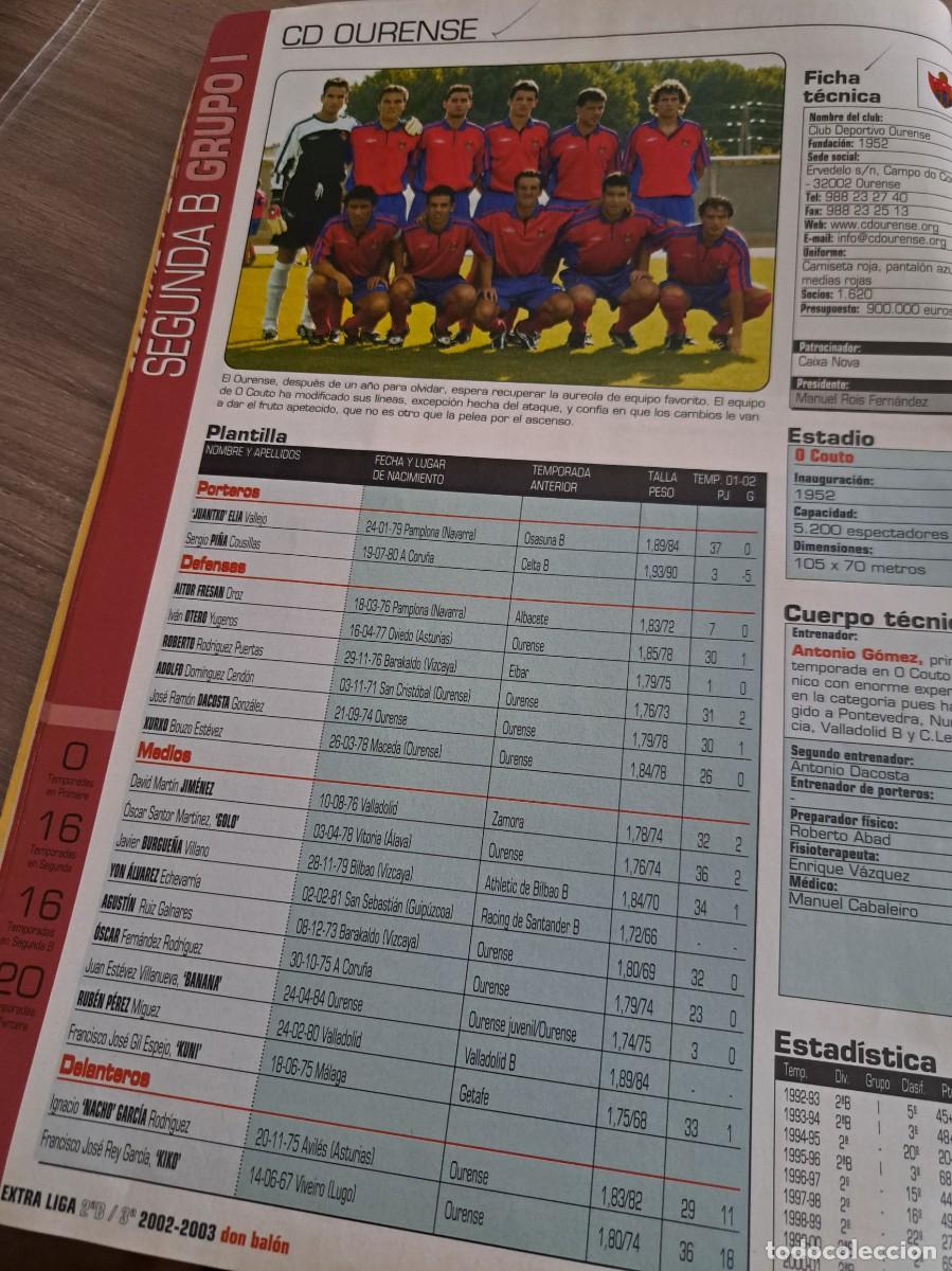Coleccionismo deportivo: Foto plantilla y jugadores Don Bal&oacute;n 2002-03. CD Ourense