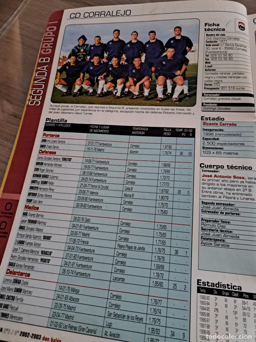 Coleccionismo deportivo: Foto plantilla y jugadores Don Bal&oacute;n 2002-03. CD Corralejo