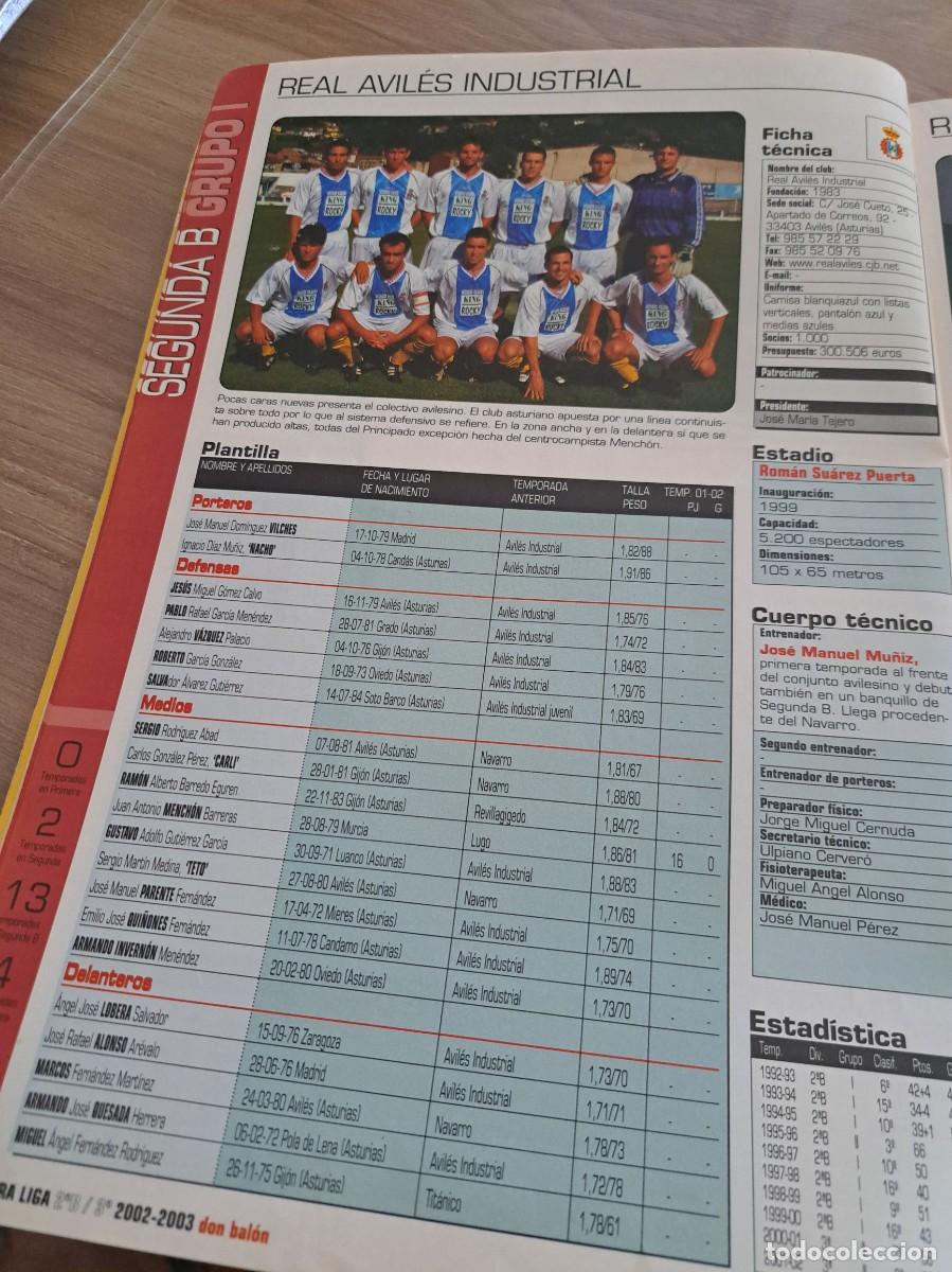 Coleccionismo deportivo: Foto plantilla y jugadores Don Bal&oacute;n 2002-03. Aviles Industrial