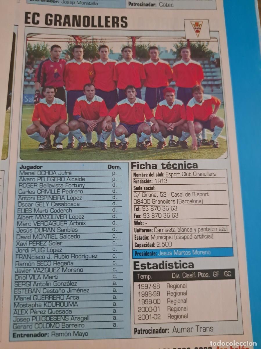 Coleccionismo deportivo: Foto plantilla y jugadores Don Bal&oacute;n 2002-03. EC Granollers