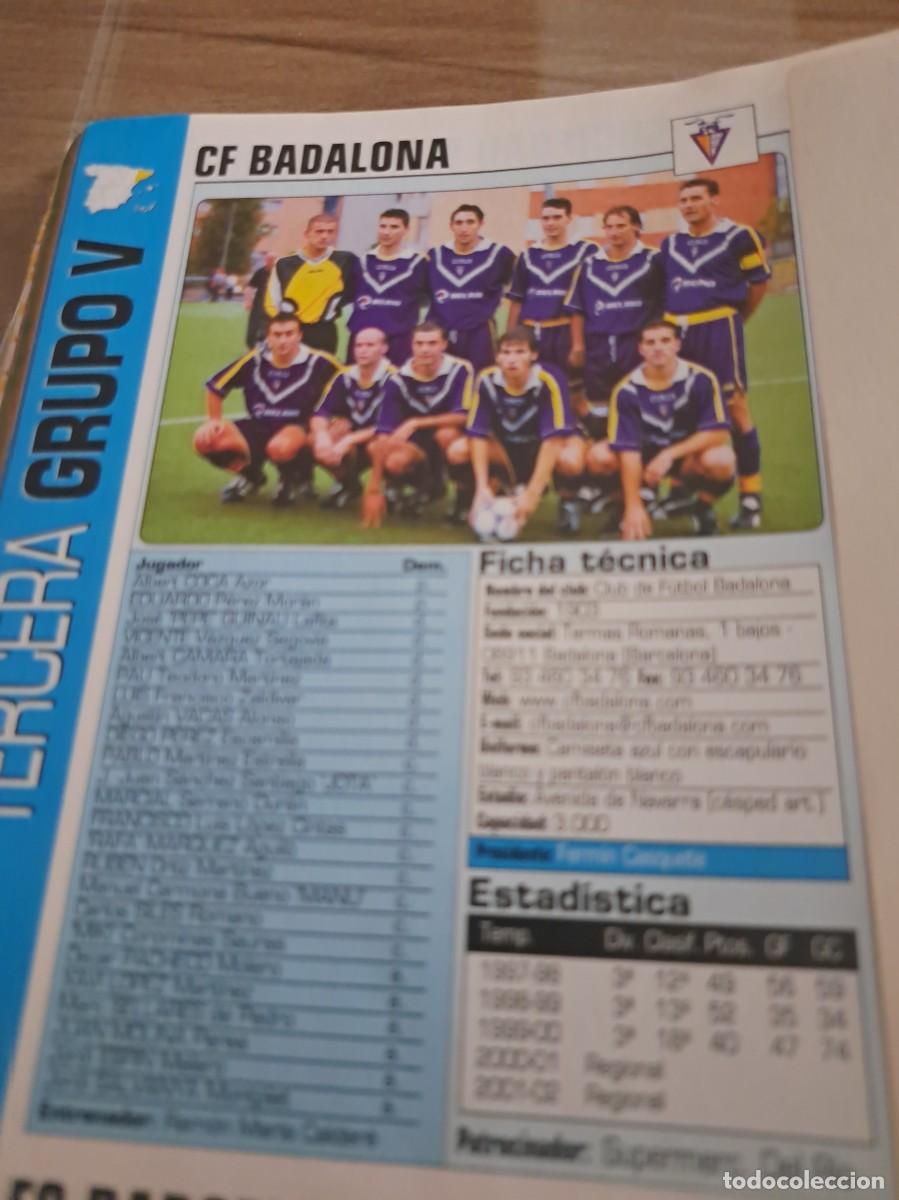 Coleccionismo deportivo: Foto plantilla y jugadores Don Bal&oacute;n 2002-03. CF Badalona