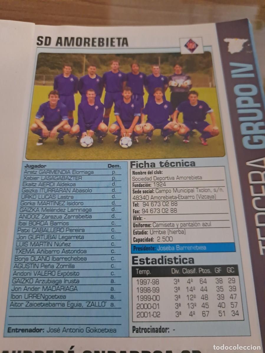 Coleccionismo deportivo: Foto plantilla y jugadores Don Bal&oacute;n 2002-03. SD Amorebieta