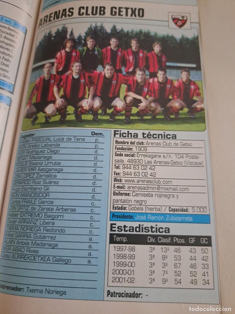 Coleccionismo deportivo: Foto plantilla y jugadores Don Bal&oacute;n 2002-03. Arenas Club Getxo