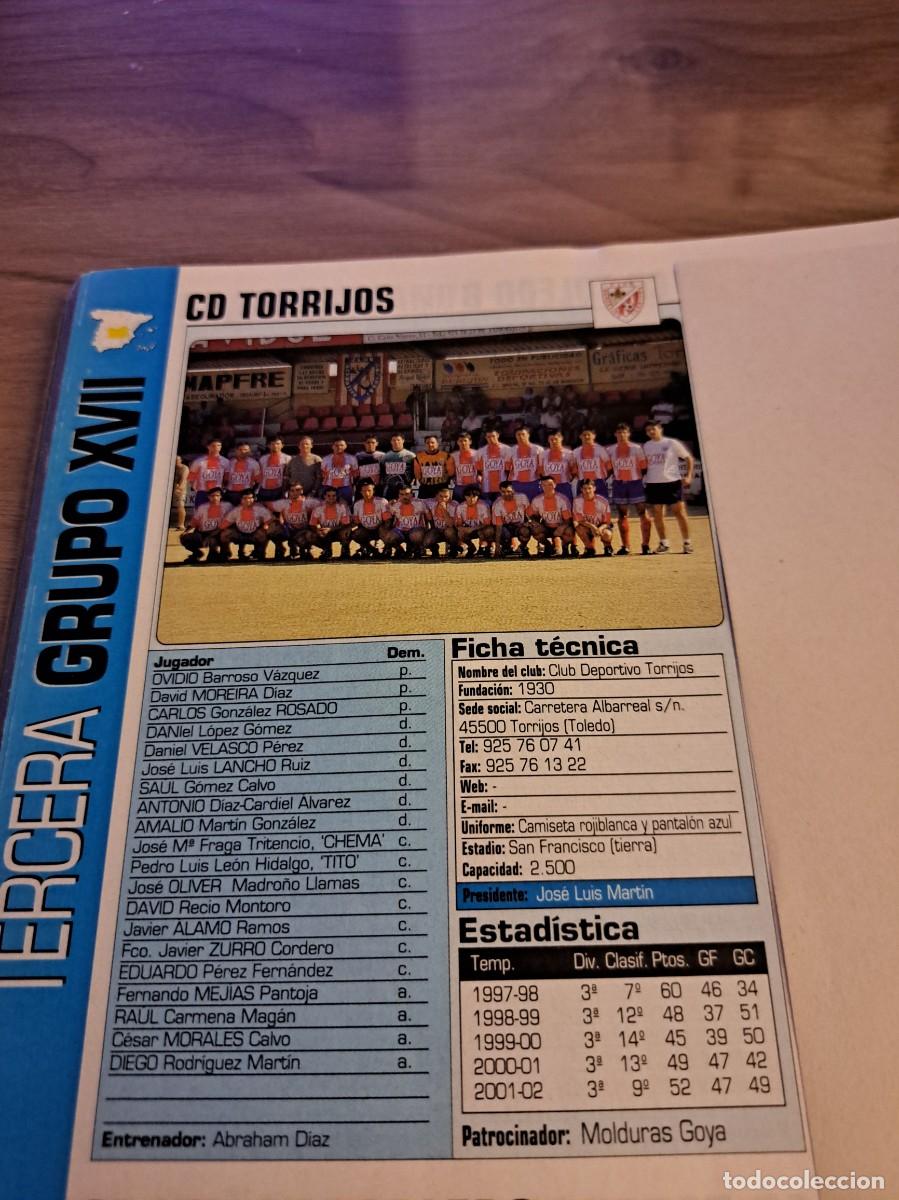 Coleccionismo deportivo: Foto plantilla y jugadores Don Bal&oacute;n 2002-03. CD Torrijos
