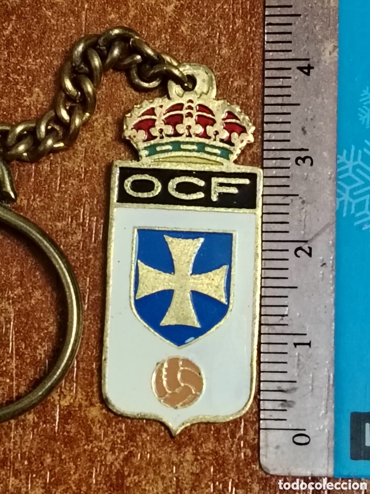 Coleccionismo deportivo: Llavero muy antiguo del Oviedo Club de f&uacute;tbol