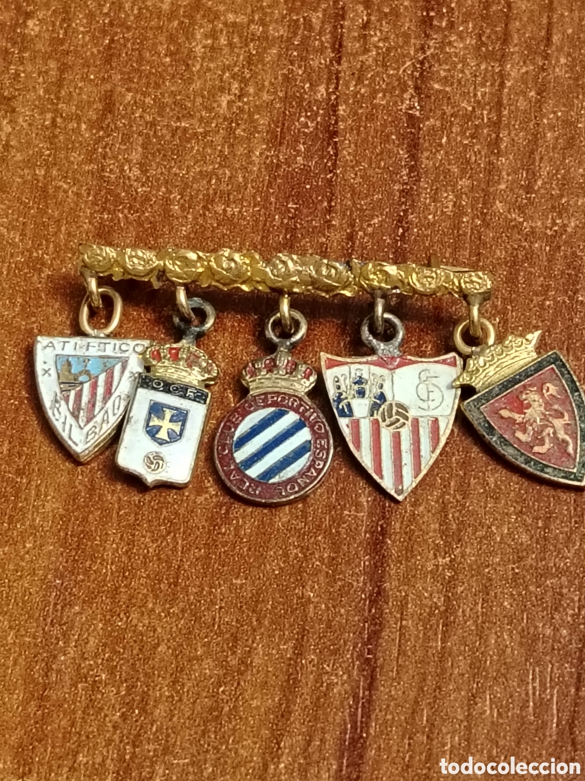 Coleccionismo deportivo: Alfiker antiguo de equipos de f&uacute;tbol Espa&ntilde;oles