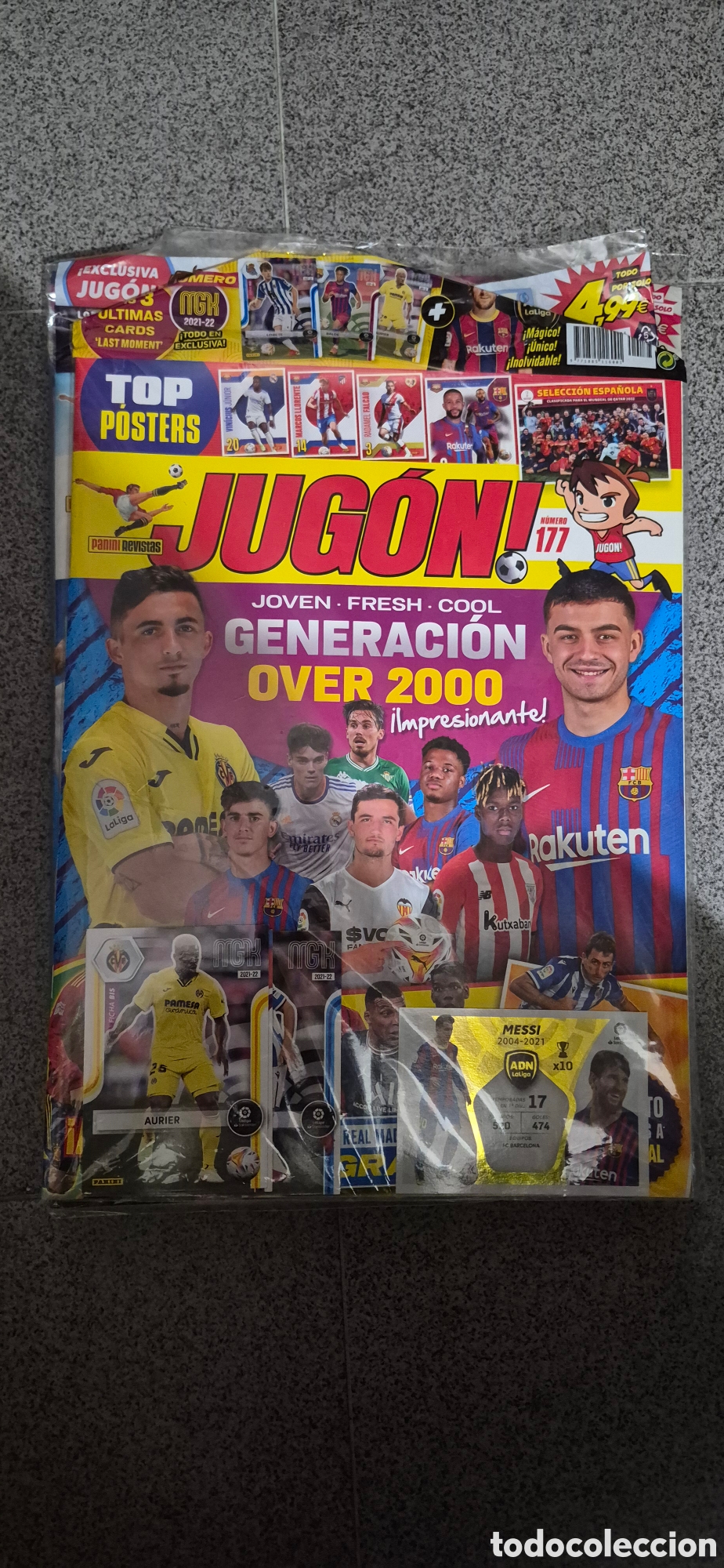 Coleccionismo deportivo: REVISTA JUGON CROMO MESSI