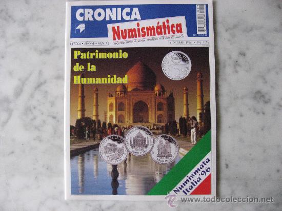 Material numism&aacute;tico: CRONICA NUMISMATICA, N&ordm; 75,OCTUBRE DE 1996-COMO NUEVA. - Foto 1