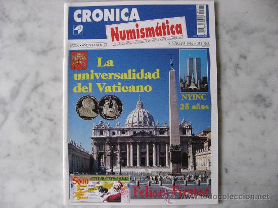 Material numism&aacute;tico: CRONICA NUMISMATICA, N&ordm; 77,DICIEMBRE DE 1996-COMO NUEVA. - Foto 1