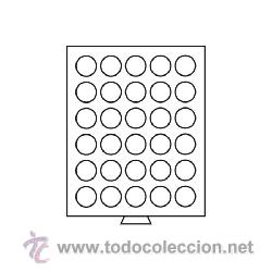 Material numism&aacute;tico: BANDEJA PARA MONEDAS DE 30 DIVISIONES REDONDAS DE 36 MM - Foto 2
