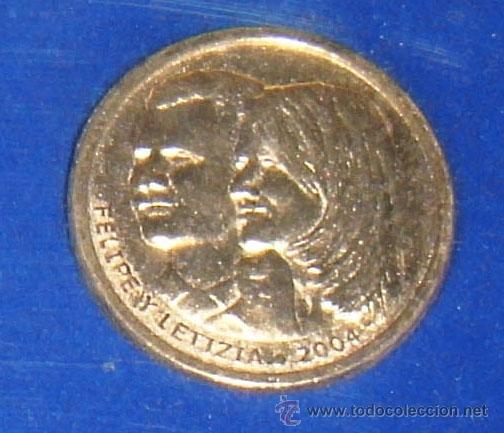 Material numism&aacute;tico: cuatro monedas de los enlaces reales - Foto 2