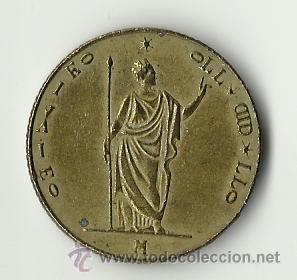 Material numism&aacute;tico: Moneda 5 liras italiana 1848 - Foto 1