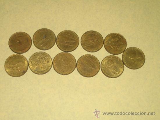 Material numism&aacute;tico: SHELL - LOTE DE ONCE MONEDAS CONMEMORATIVAS SIN REPETIR - - Foto 1