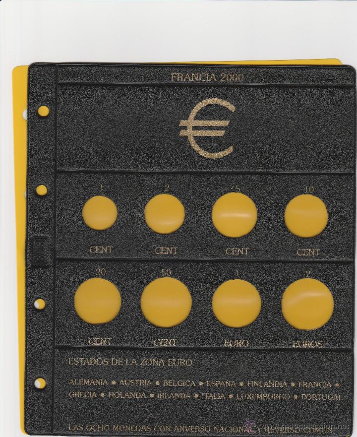 Material numism&aacute;tico: HOJA BEUMER PARA EUROS FRANCIA 2000 A ESTRENAR - Foto 1