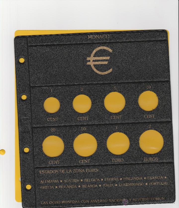 Material numism&aacute;tico: HOJA BEUMER PARA EUROS MONACO A ESTRENAR - Foto 1