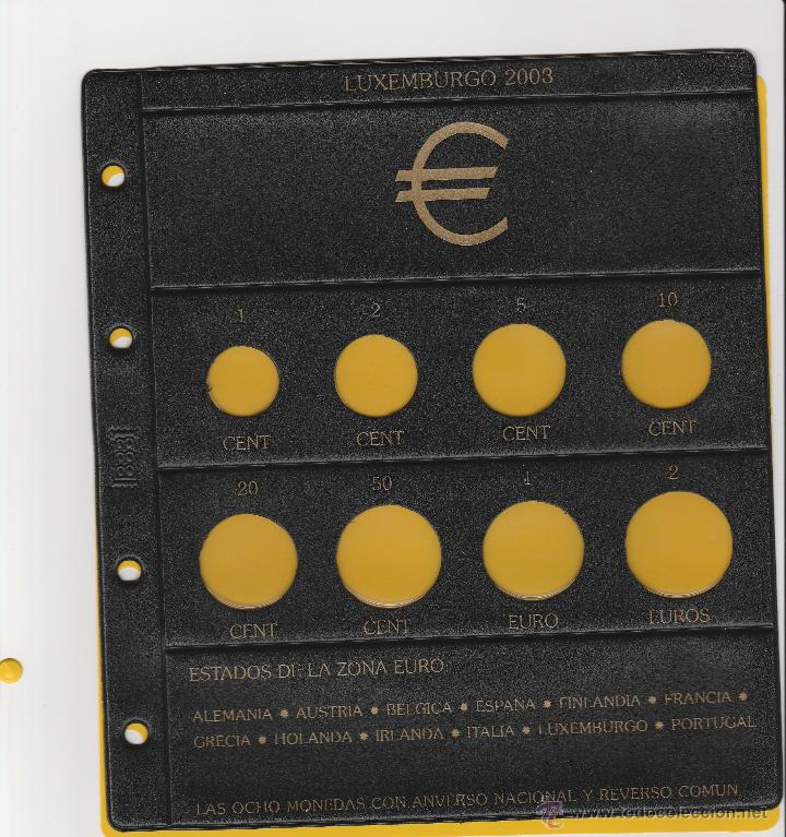 Material numism&aacute;tico: HOJA BEUMER PARA EUROS LUXEMBURGO 2003 A ESTRENAR - Foto 1