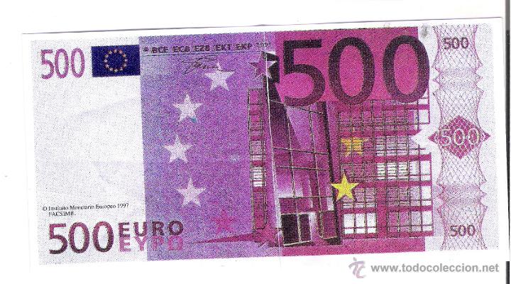 Material numism&aacute;tico: BILLETE HUMOR/PROPAGANDA    **500 &euro; ** - Foto 1
