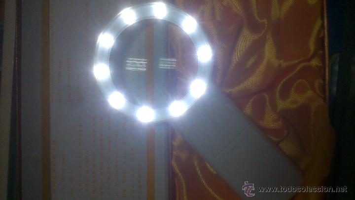 Material numism&aacute;tico: Lupa de 10 leds para monedas - Foto 1