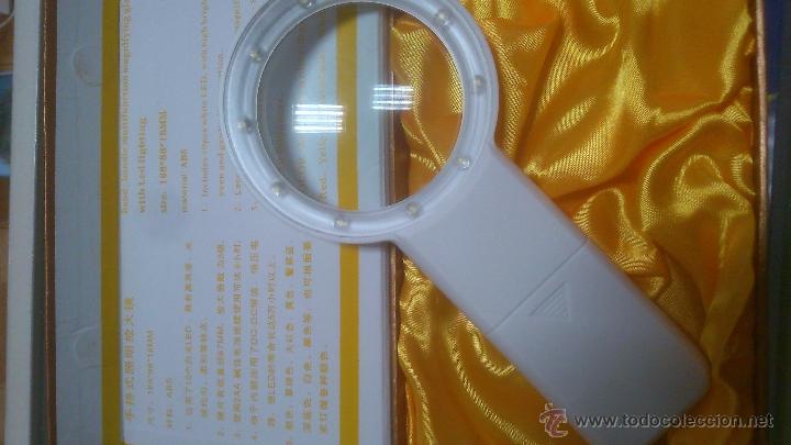 Material numism&aacute;tico: Lupa de 10 leds para monedas - Foto 2