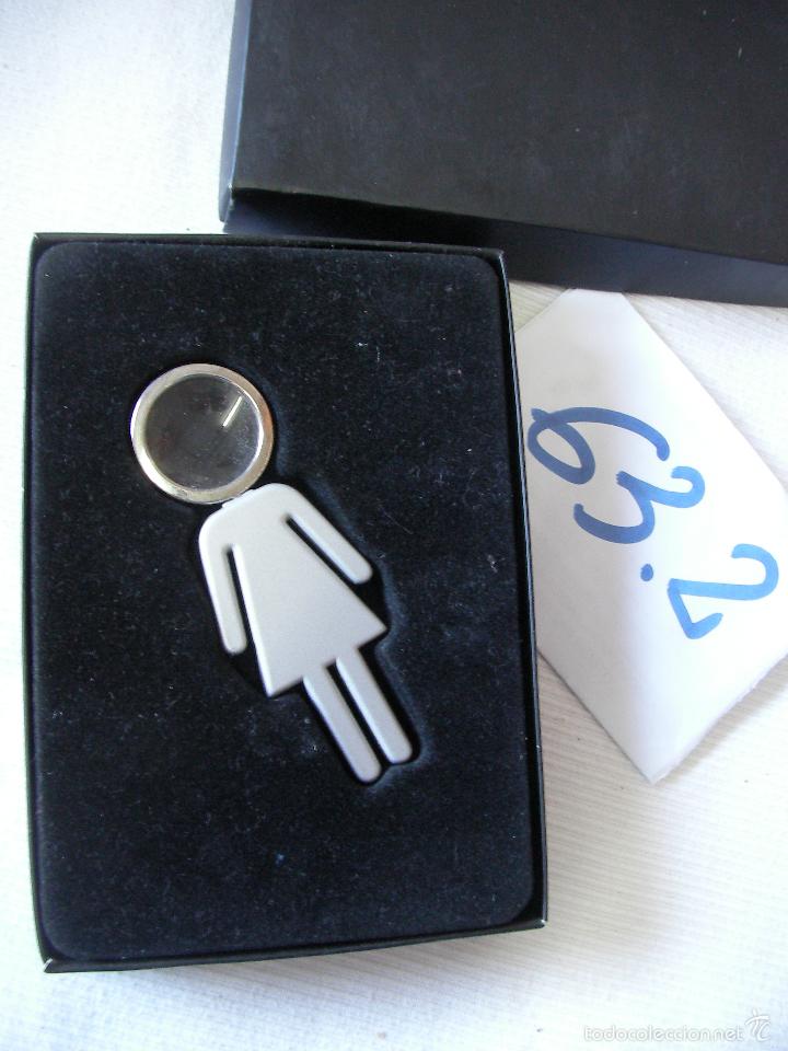Material numism&aacute;tico: LUPA DE LUJO EN FORMA DE MUJER METAL EN SU CAJA - Foto 1