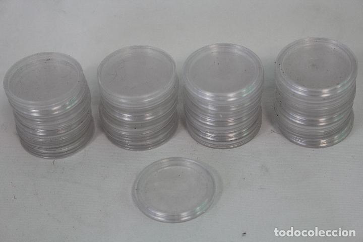Material numism&aacute;tico: 33 capsulas, fundas para las monedas - Foto 1