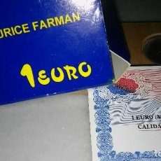 Material numismático: MONEDA 1 EURO PLATA MAURICE FARMAN 1997.
