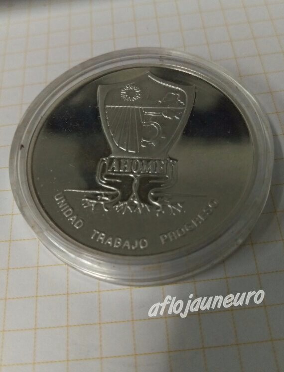 Material numism&aacute;tico: MONEDA AHOME CONMEMORATIVA 1903-2003 DE PLATA - Foto 1