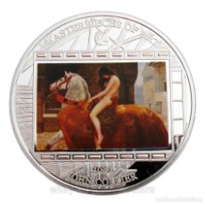 Material numismático: MONEDA LADY GODIVA JOHN MALER COLLIER CON BAÑO DE PLATA.. Lote 113703967