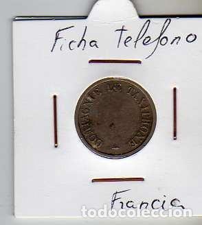 Material numism&aacute;tico: FICHA TELEFONICA TOKEN JETON DE FRANCIA - Foto 1