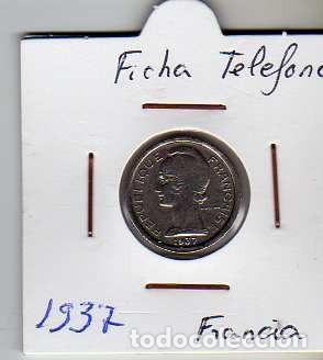 Material numism&aacute;tico: FICHA TELEFONICA TOKEN JETON DE FRANCIA - Foto 1