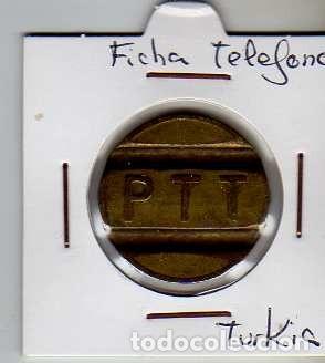 Material numism&aacute;tico: FICHA TELEFONICA TOKEN JETON DE TURQUIA - Foto 1