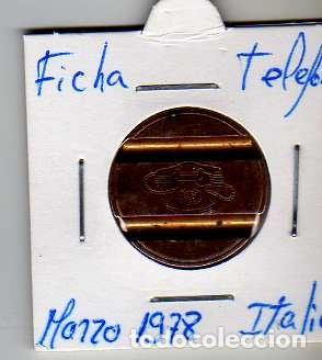 Material numism&aacute;tico: FICHA TELEFONICA TOKEN JETON DE ITALIA - Foto 1